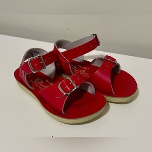 Red Toddler Size 7 Saltwater Sandals by Hoy